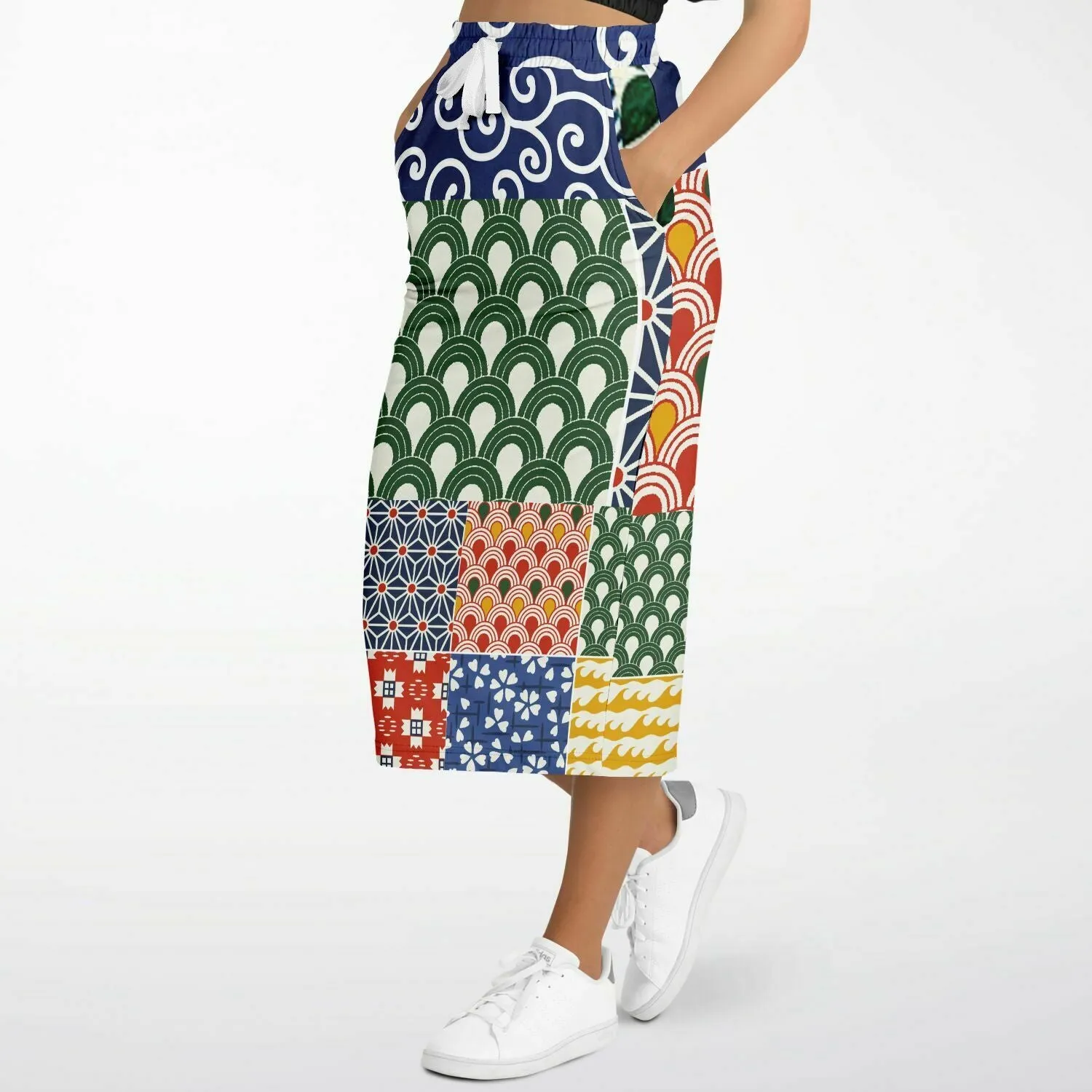 Picadilly Square Eco-Poly Long Pocket Skirt