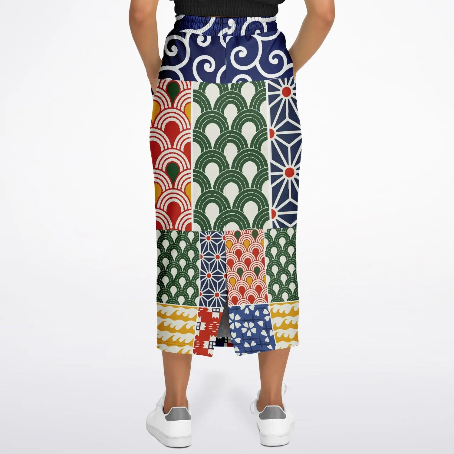 Picadilly Square Eco-Poly Long Pocket Skirt