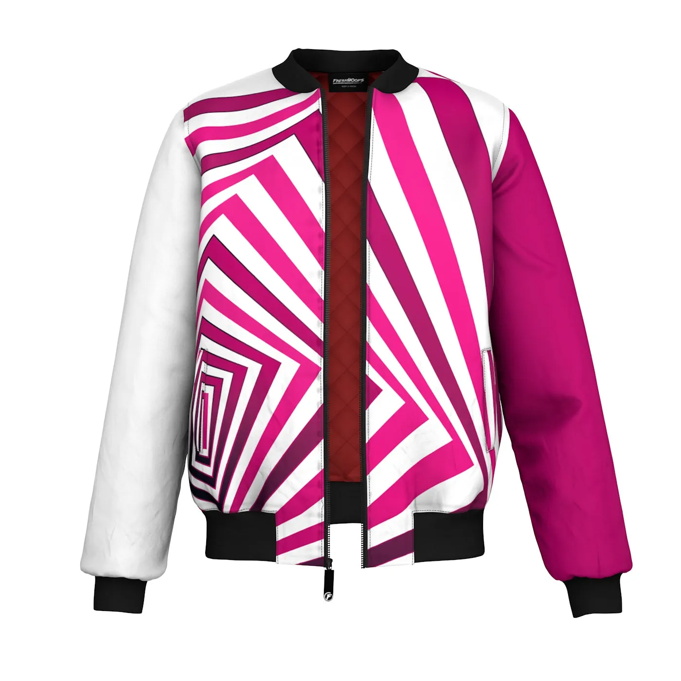 Pink Depth Bomber Jacket