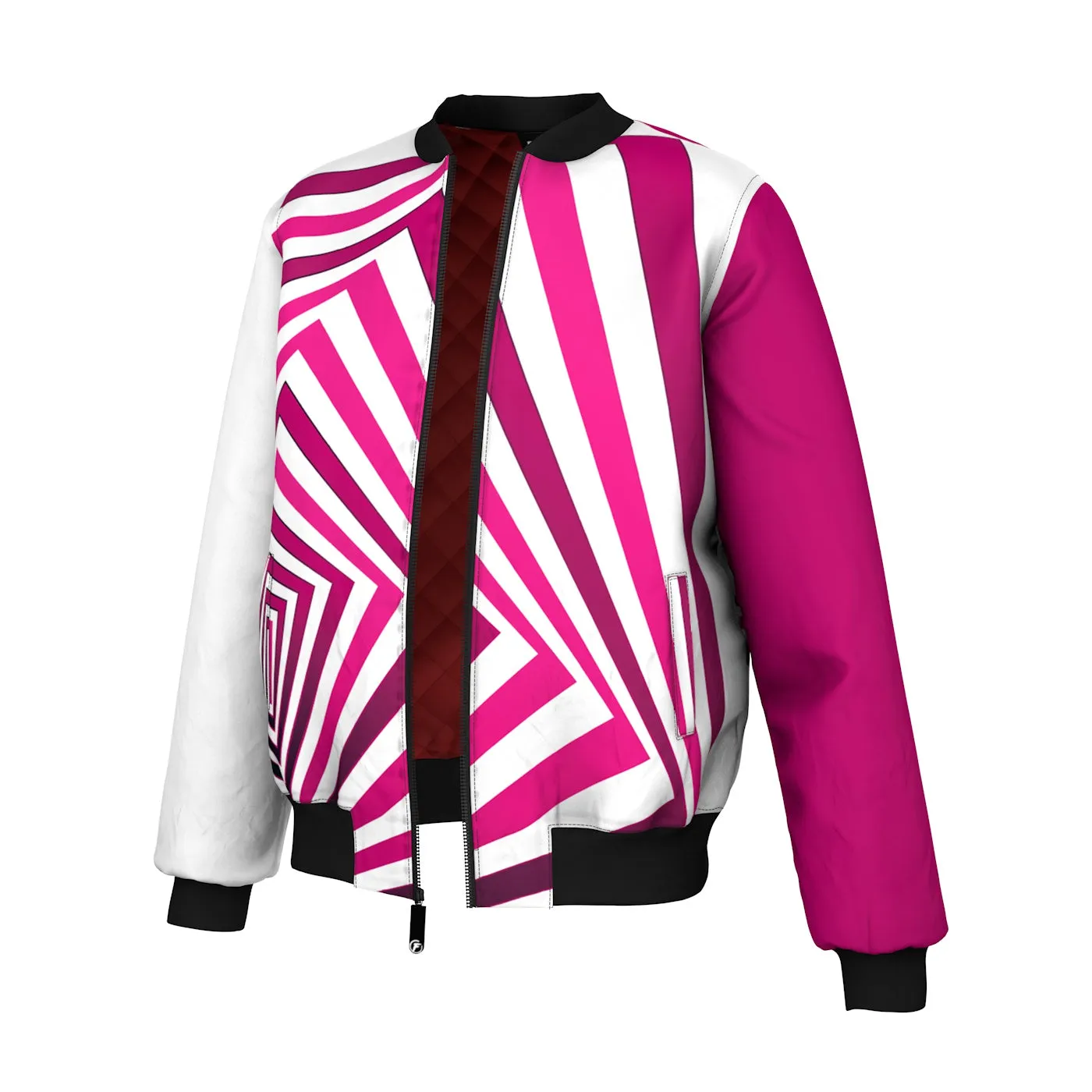 Pink Depth Bomber Jacket