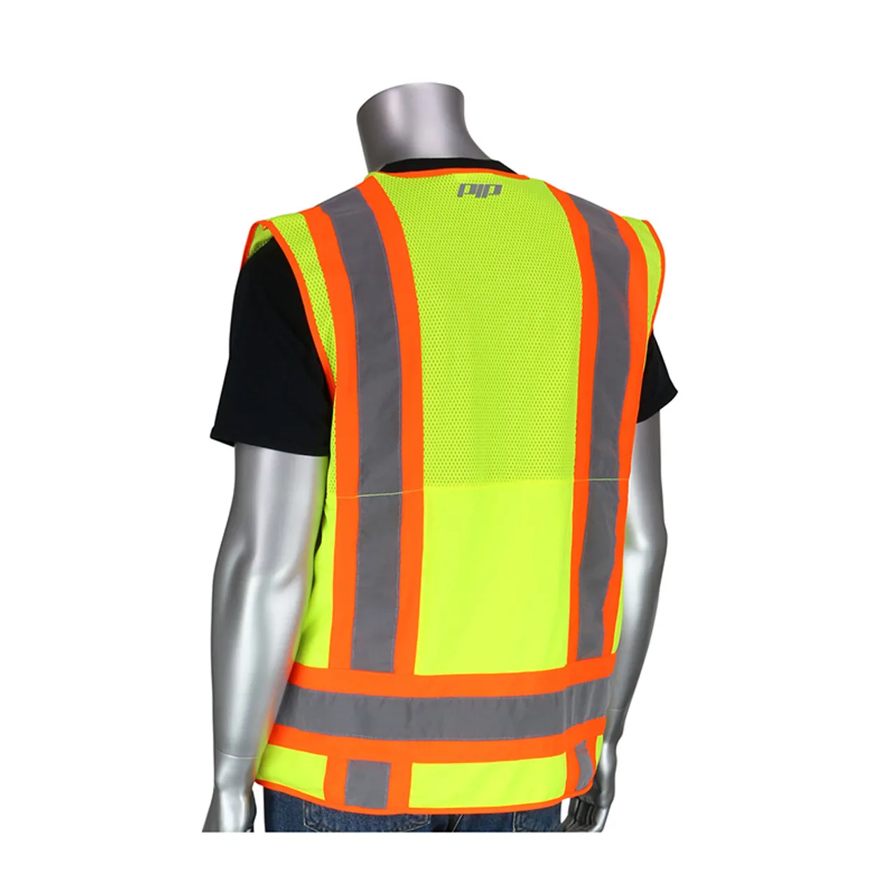 PIP Class 2 Hi Vis Two-Tone 10 Pocket Surveyors Vest 302-0700