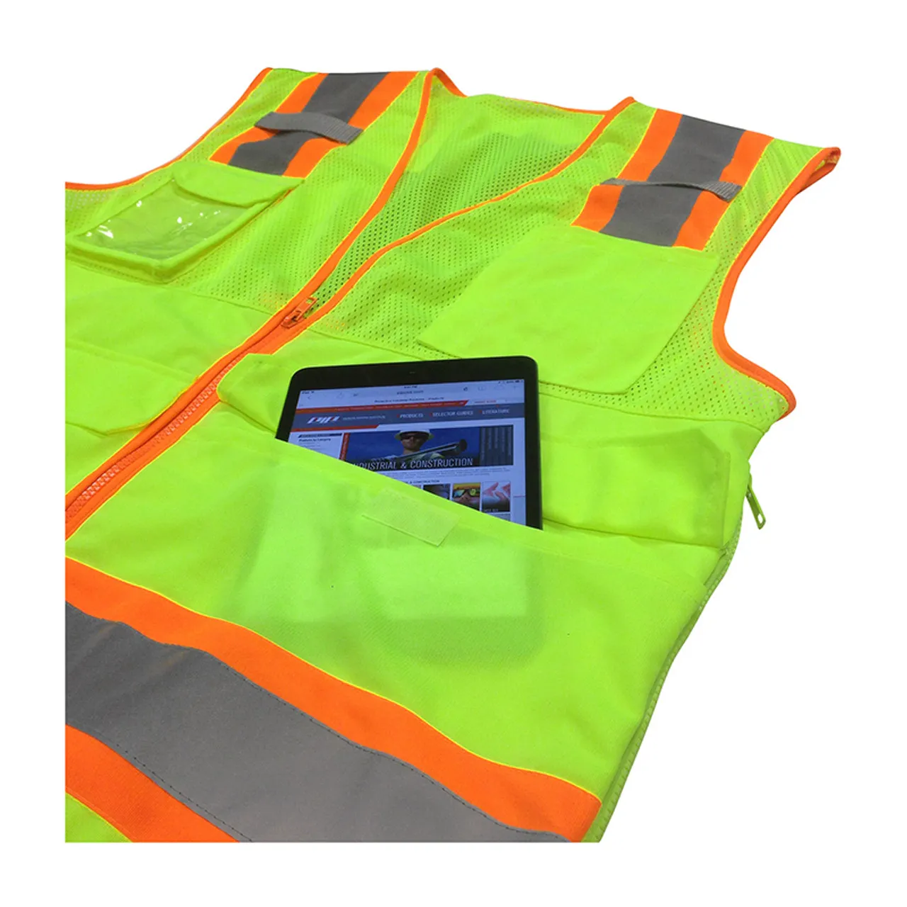 PIP Class 2 Hi Vis Two-Tone 10 Pocket Surveyors Vest 302-0700