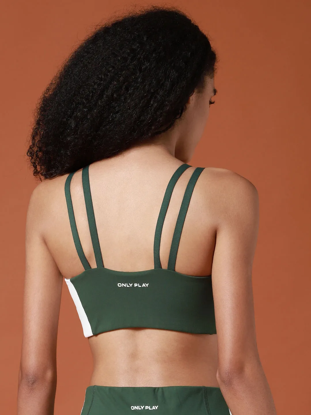 PLAY Green Colourblocked Co-ord Sports Bra