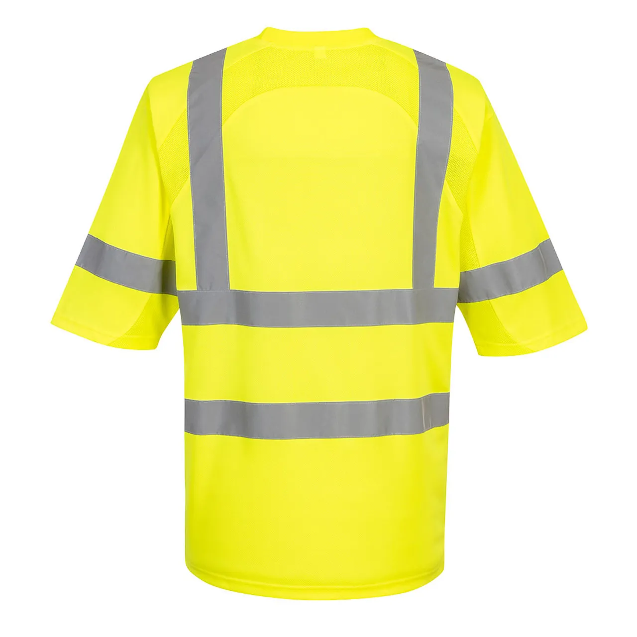 PortWest Class 3 Hi Vis Yellow T-Shirt with Pocket S397