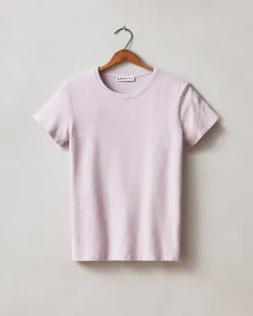 Premium Slub Crew Tee - Lavender Frost