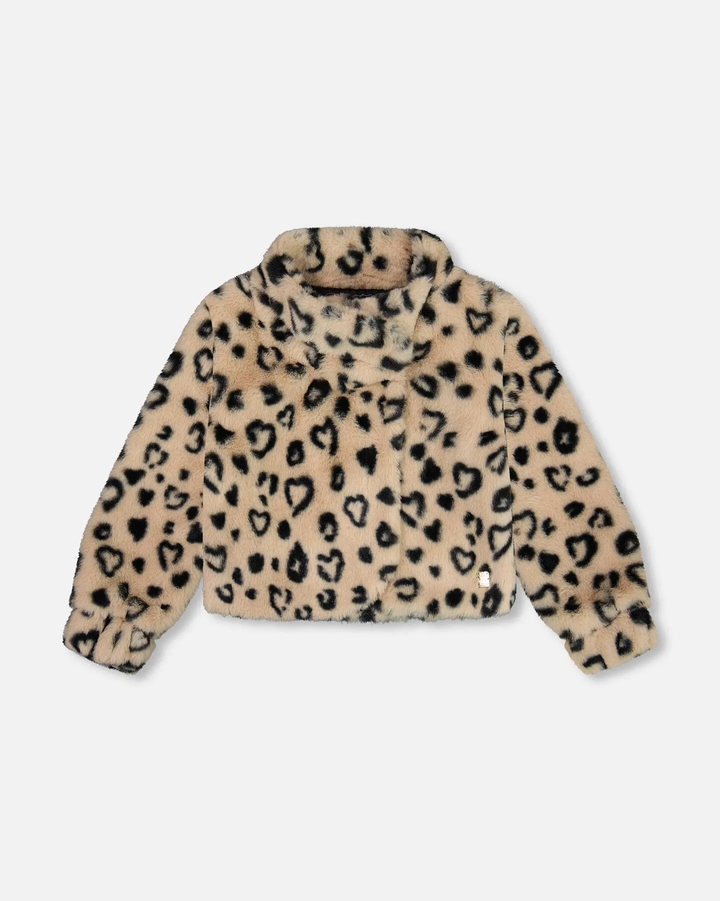 Printed Faux Fur Jacket Leopard