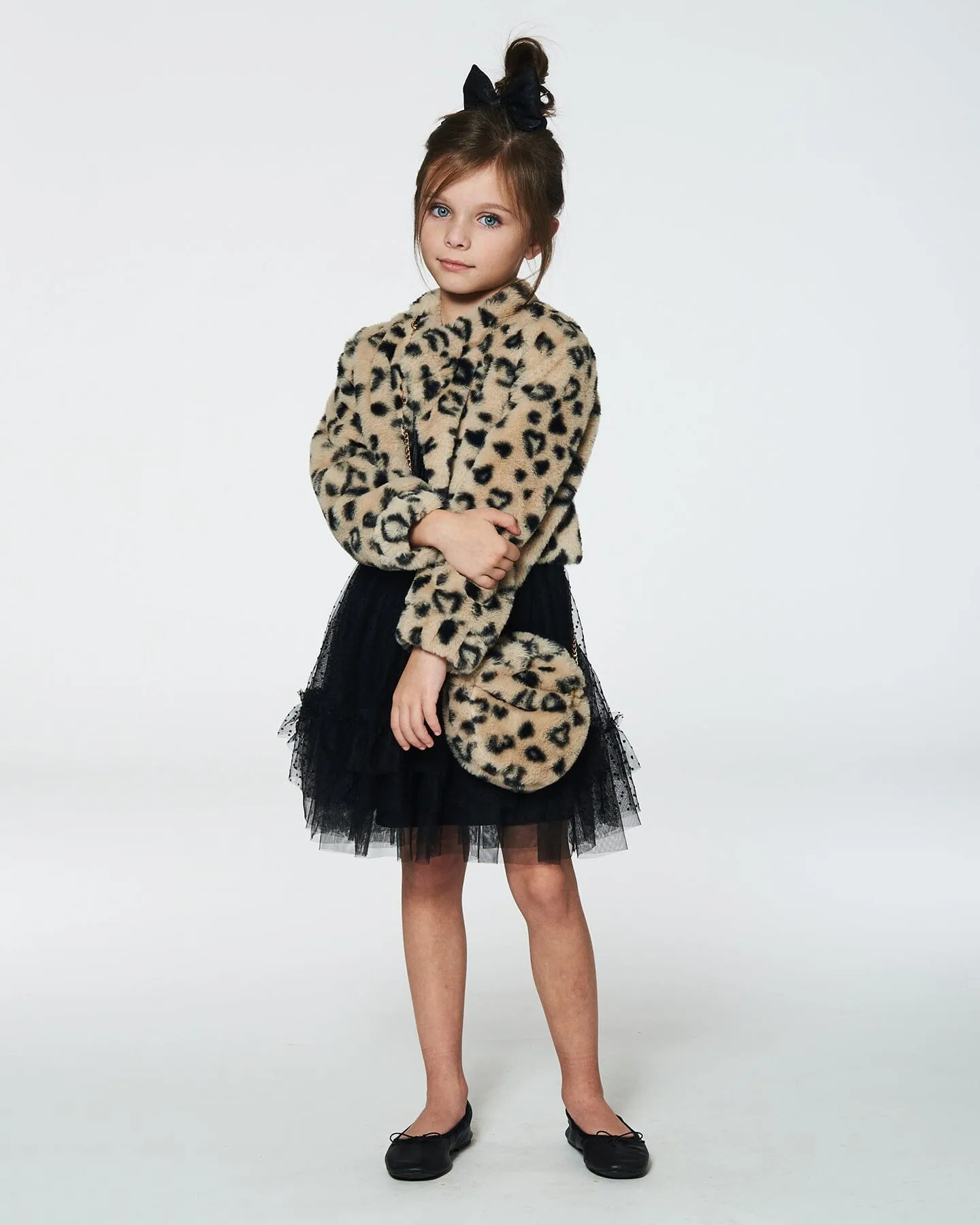 Printed Faux Fur Jacket Leopard