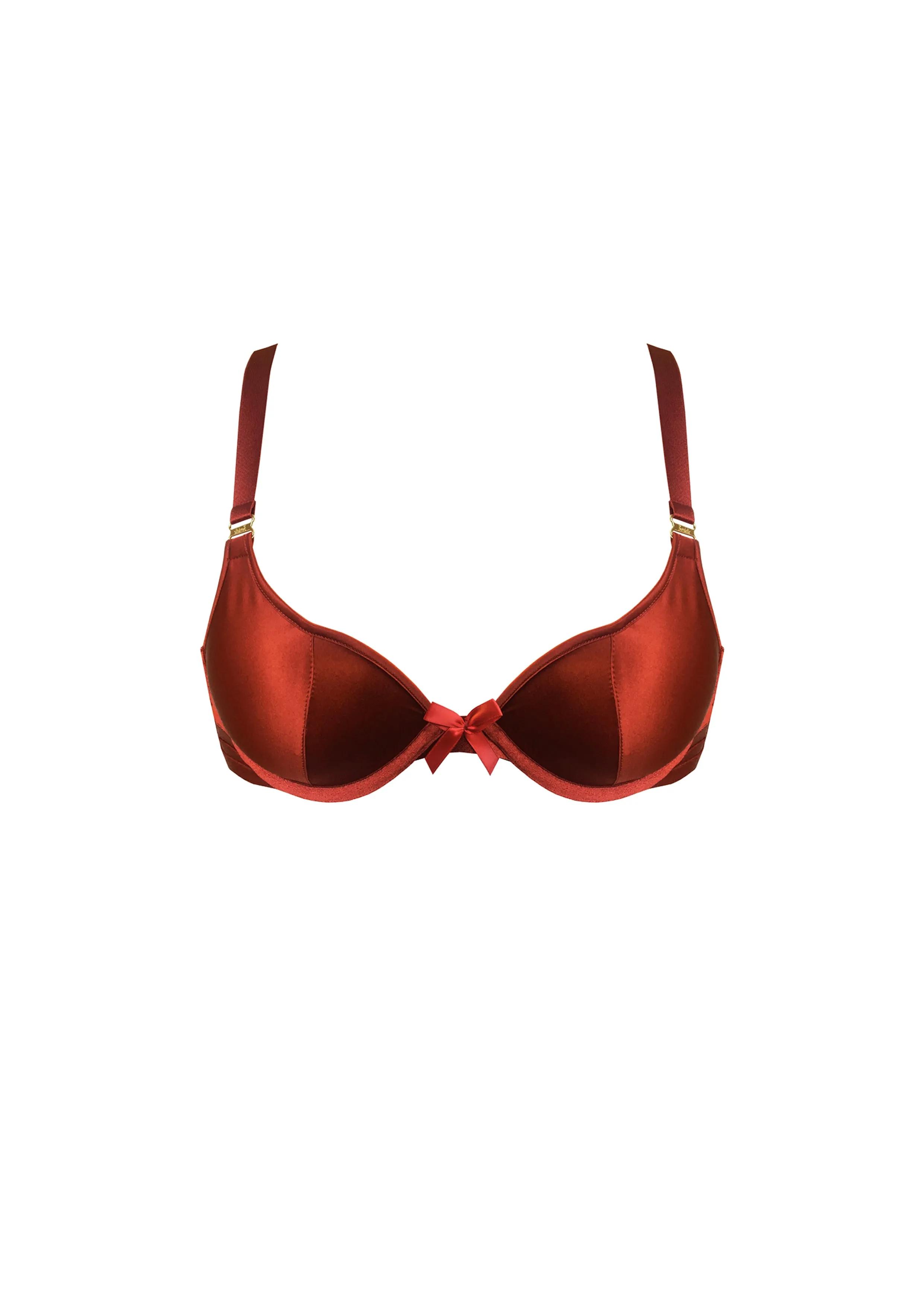 Push-Up Bra Burnt Red