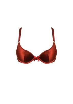 Push-Up Bra Burnt Red