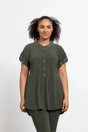 Quest Pocket Tunic | Melange Olive