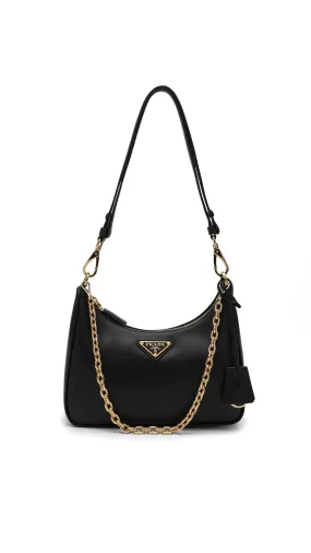 Re-Edition Mini Nappa Leather Bag - Black