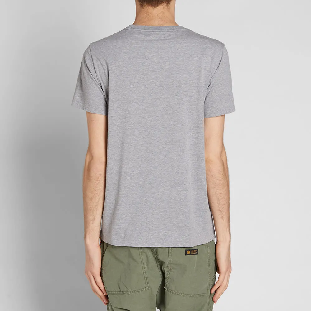 Remi Relief Bead Hem Pocket TeeHeather Grey