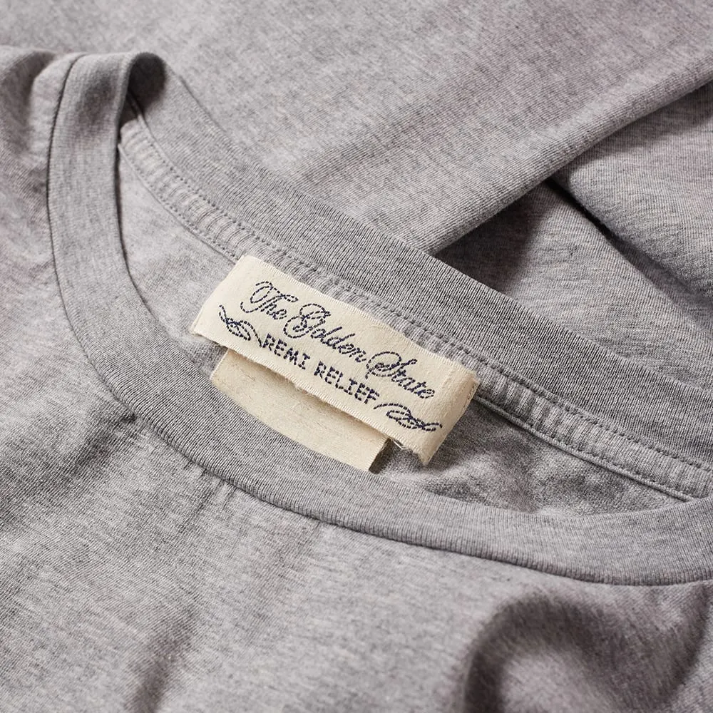 Remi Relief Bead Hem Pocket TeeHeather Grey