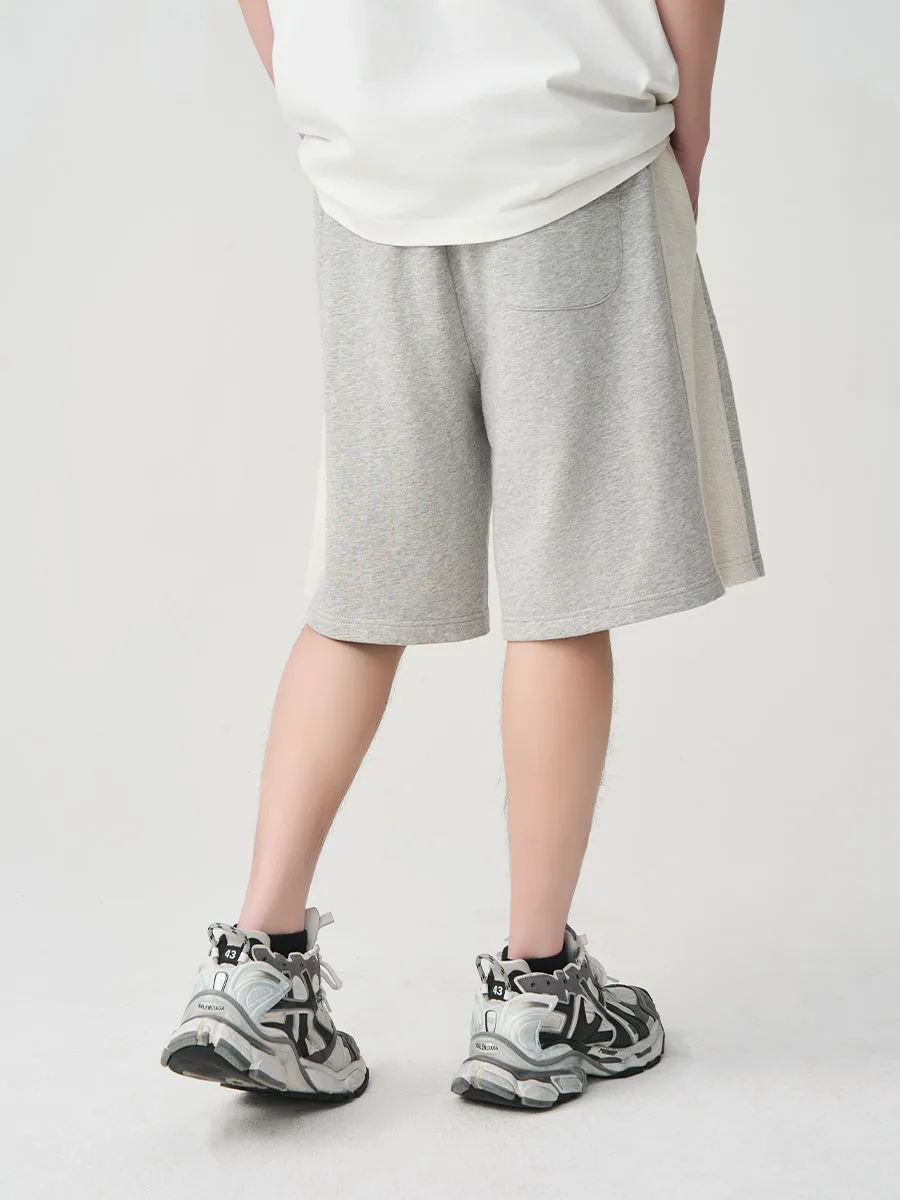 Retro Frayed Knit Sports Shorts