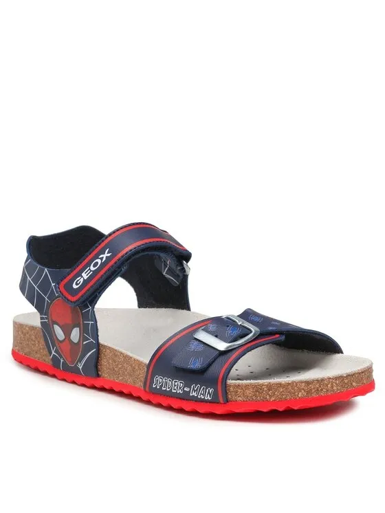 SANDALI  GEOX JUNIOR J GHITA SPIEDERMAN NAVY/RED J358LC 000BC C0735