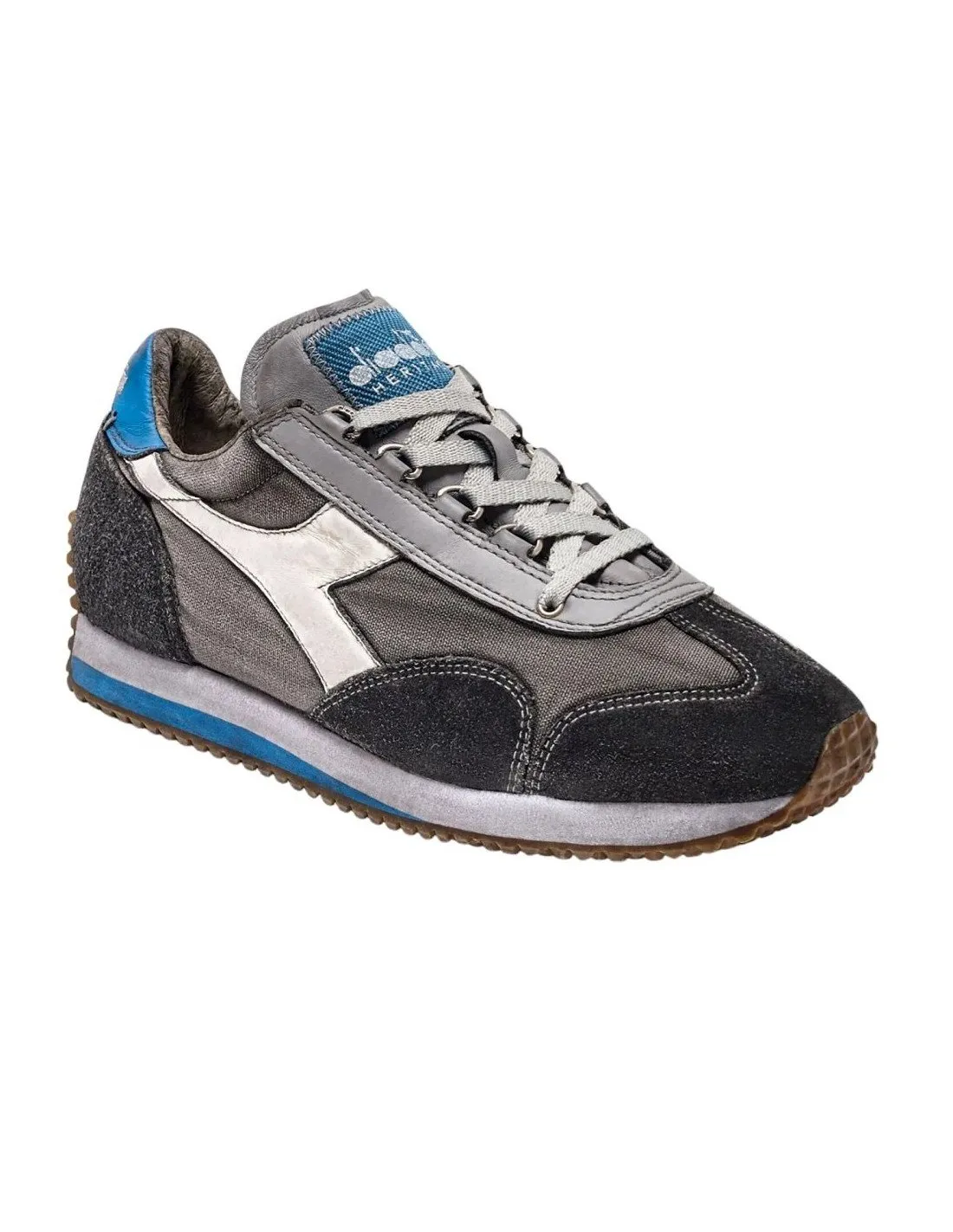 Scarpe diadora heritage equipe uomo h dirty stone wash evo 75074 grey