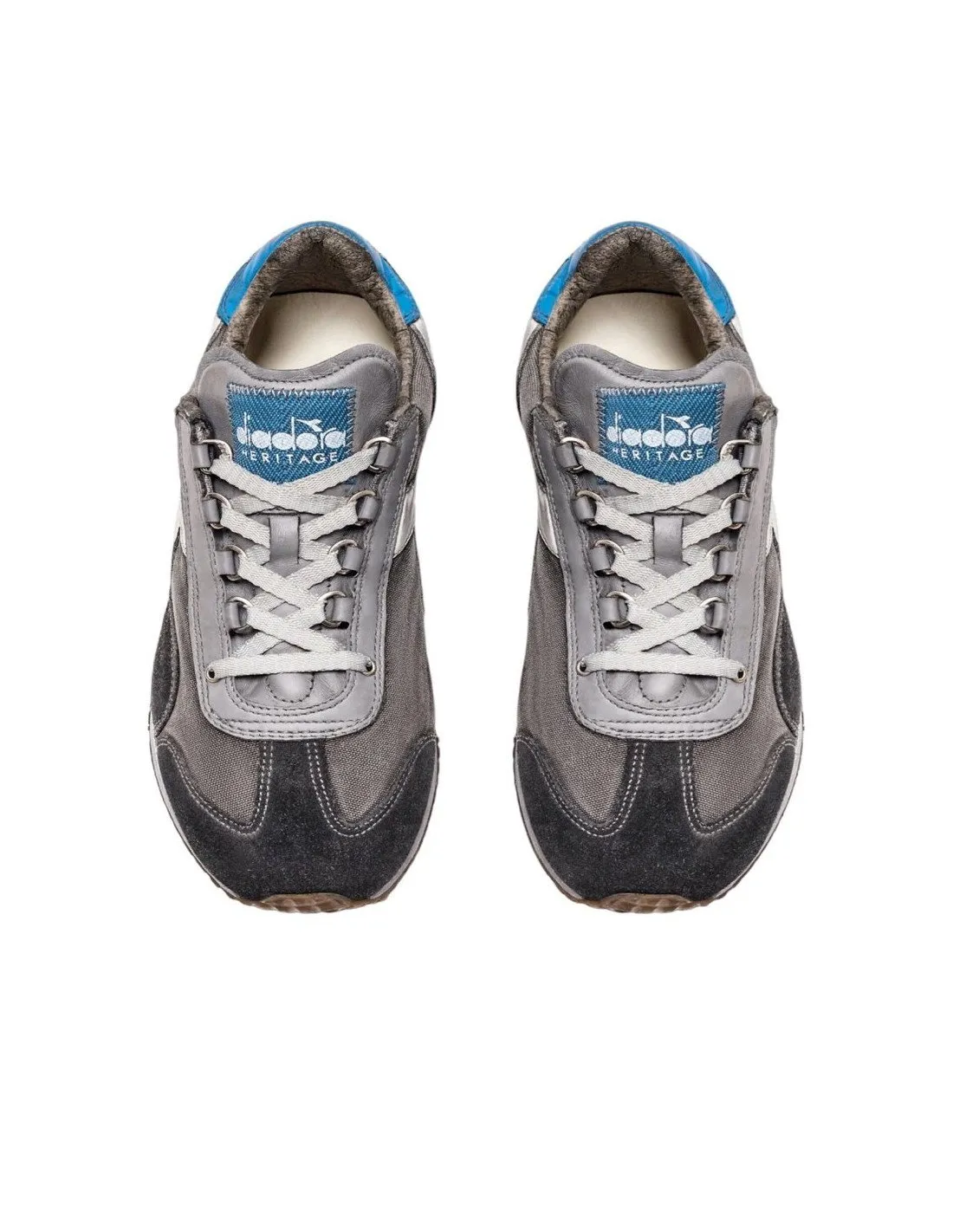 Scarpe diadora heritage equipe uomo h dirty stone wash evo 75074 grey