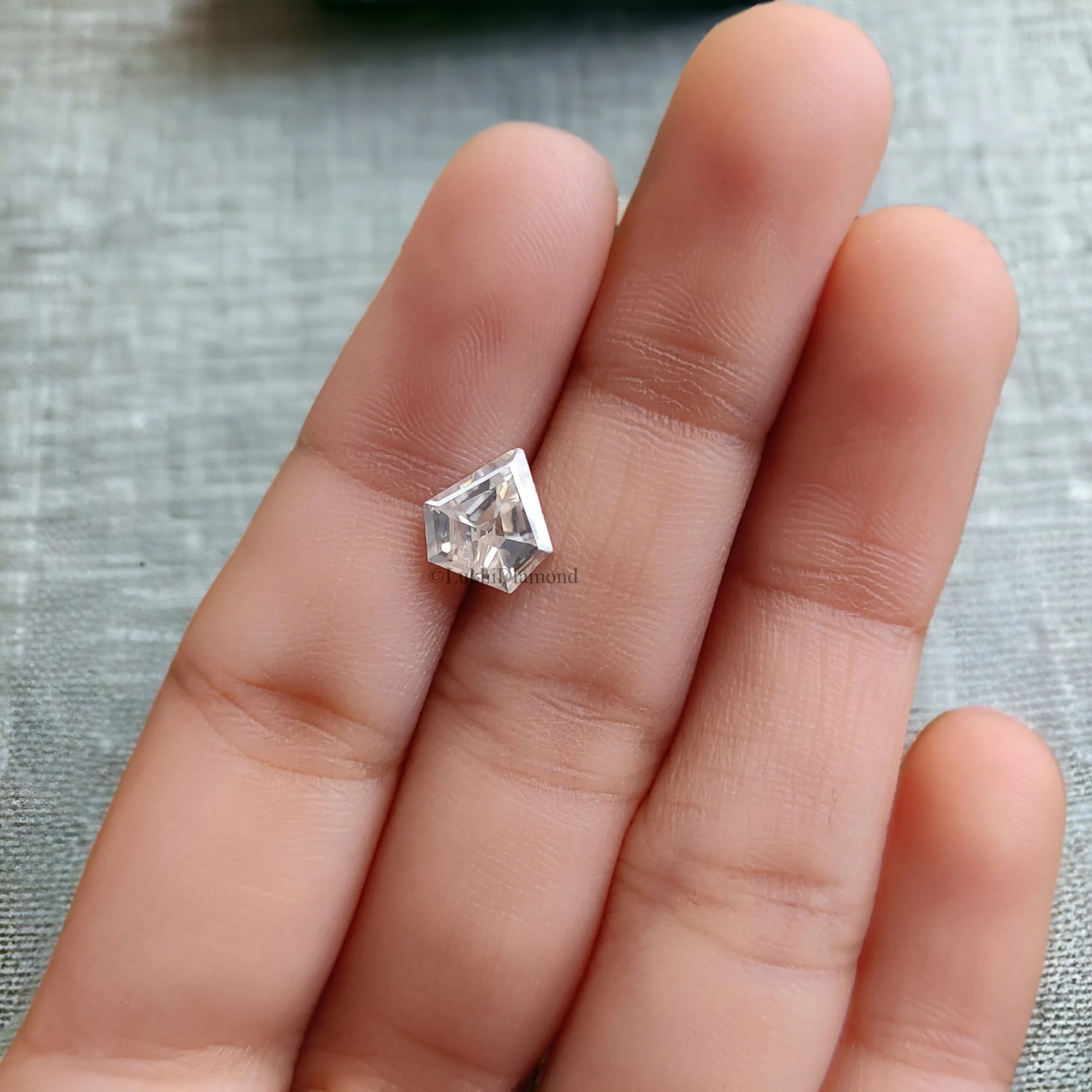 Shield Brilliant Cut Loose White Moissanite Stone 8,10,12,14 MM Vintage Antique Handcrafted Eye Clean Moissanite Engagement Gift