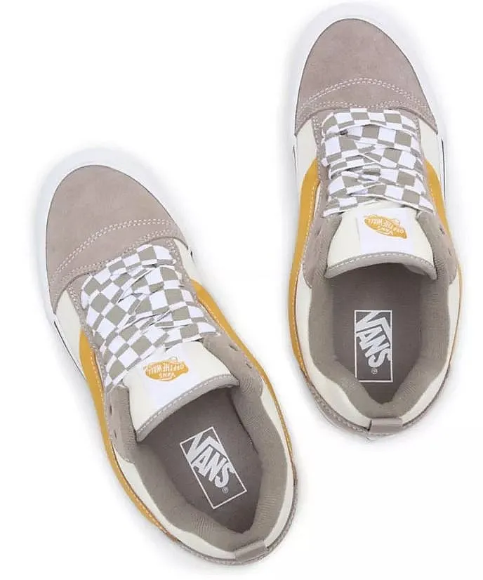 shoes Vans Knu Skool - Mega Check Gray/Marshmallow