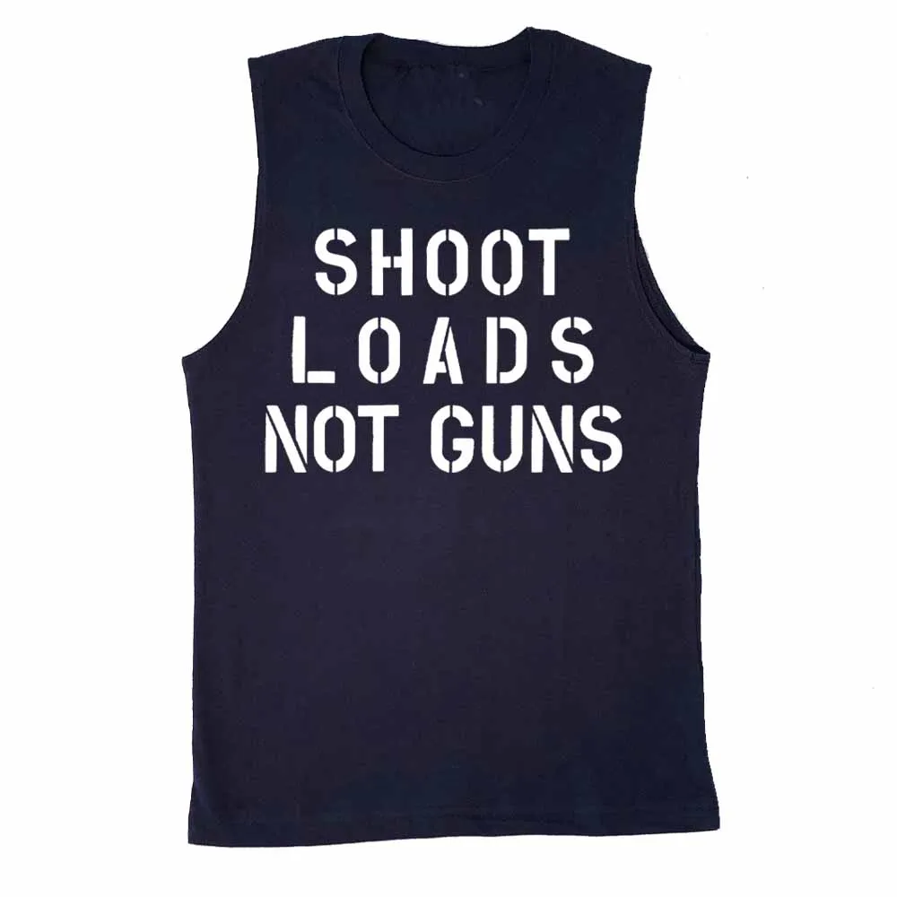 Shoot Loads Not Guns Sleeveless T-Shirt Supporting Gays Against Guns