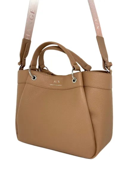 SHOPPING BAG MARRONE CON TRACOLLA