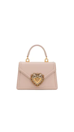 Small Smooth Calfskin Devotion Bag - Pale Pink