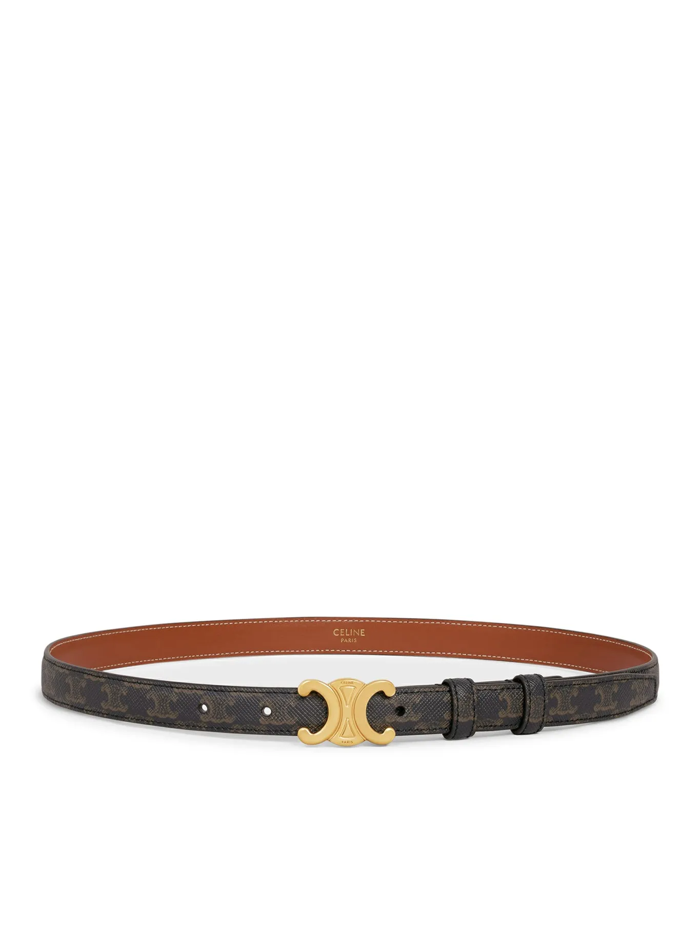 SMALL TRIOMPHE BELT IN TRIOMPHE CANVAS LEATHER