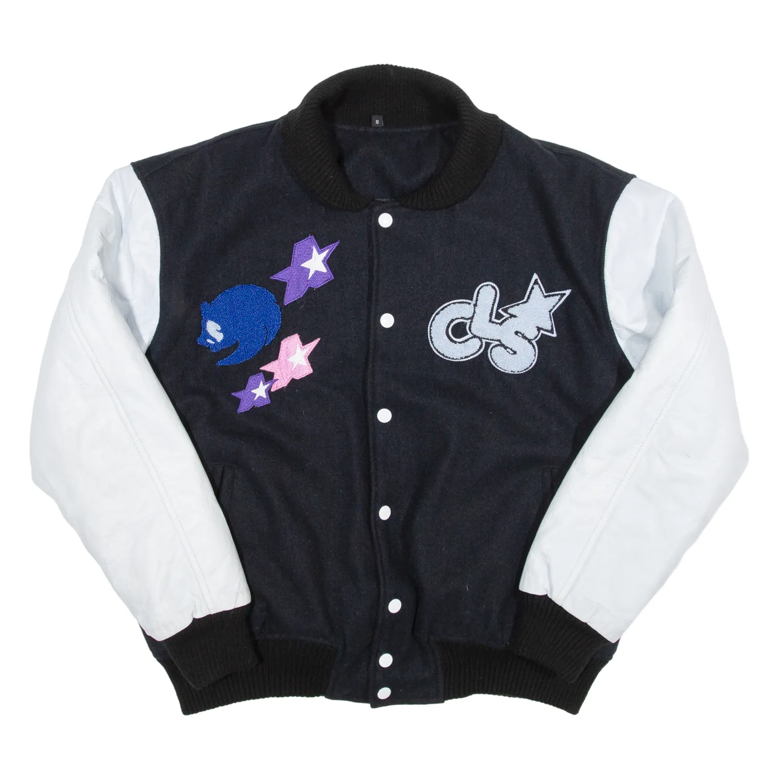 Sonic Hedgehog Womens Bomber Jacket Black S