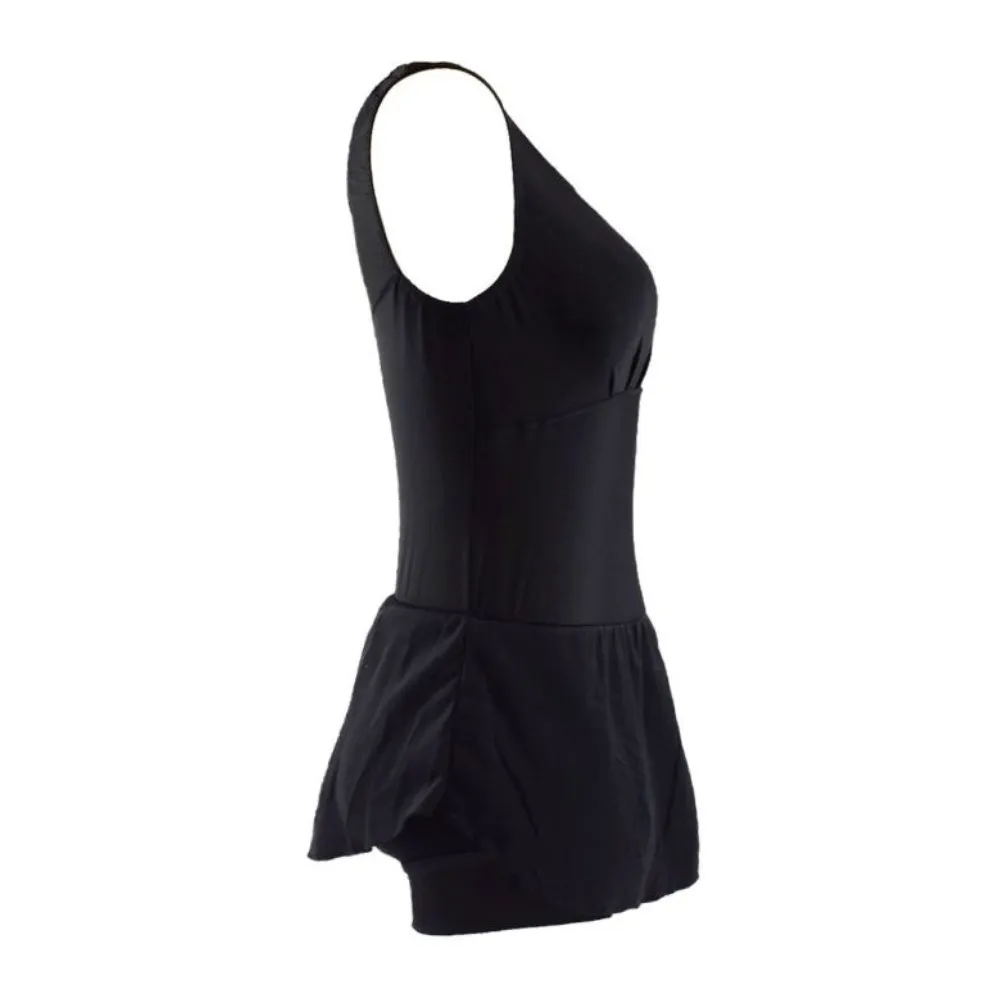 Splash About Incontinence Swimming Costume With Skirt Black