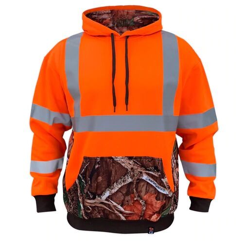 SS360º ANSI Class 3 Deepwoods Camo Orange Safety Hoodie