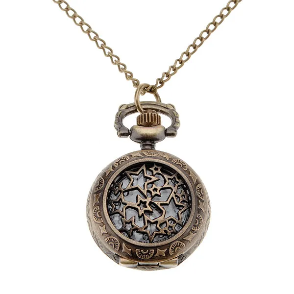 Star Pocket Watch Necklace