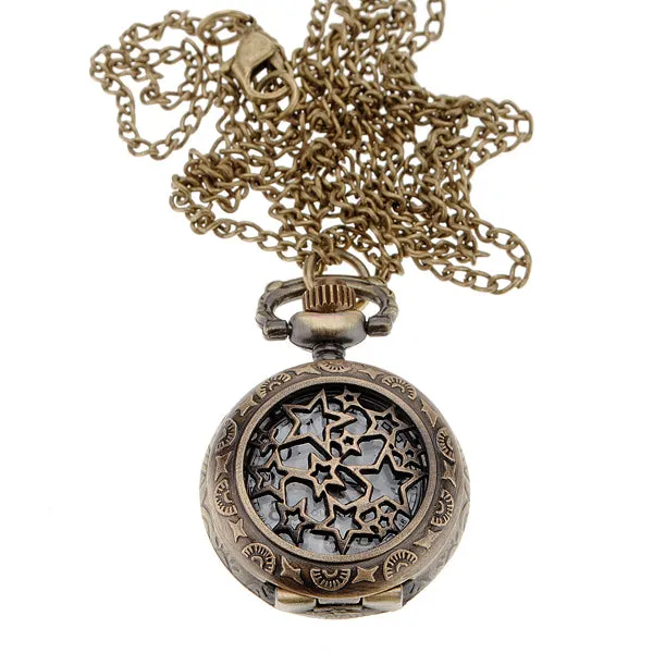 Star Pocket Watch Necklace