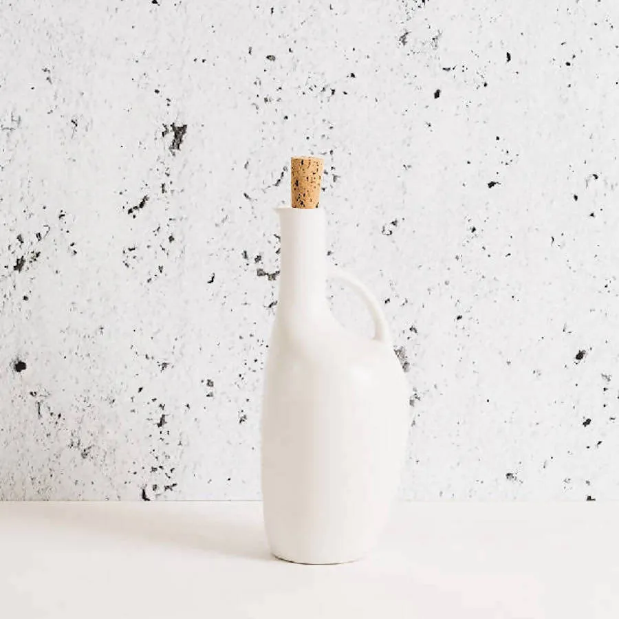 Stoneware Canard Olive Oil Bottle