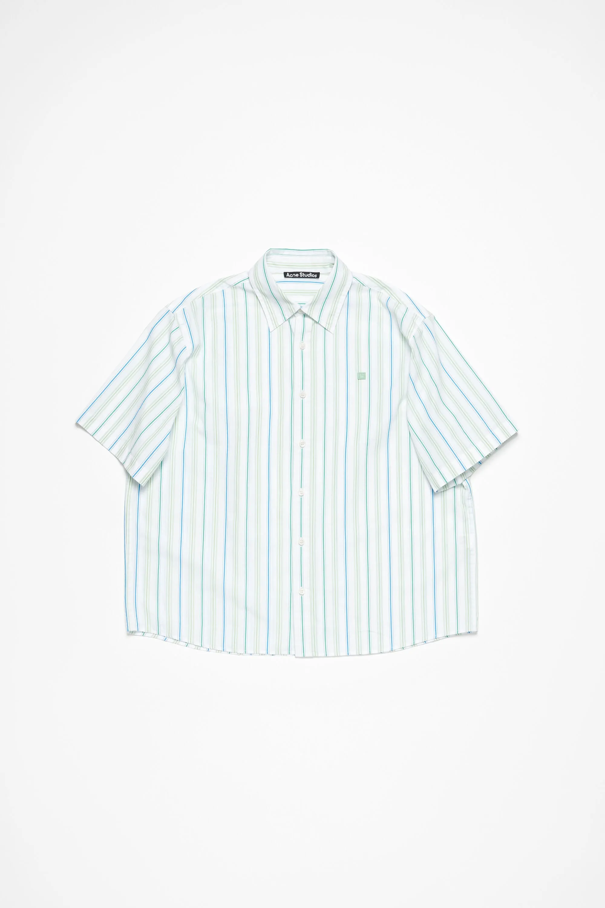 Stripe button-up shirt--Unisex-