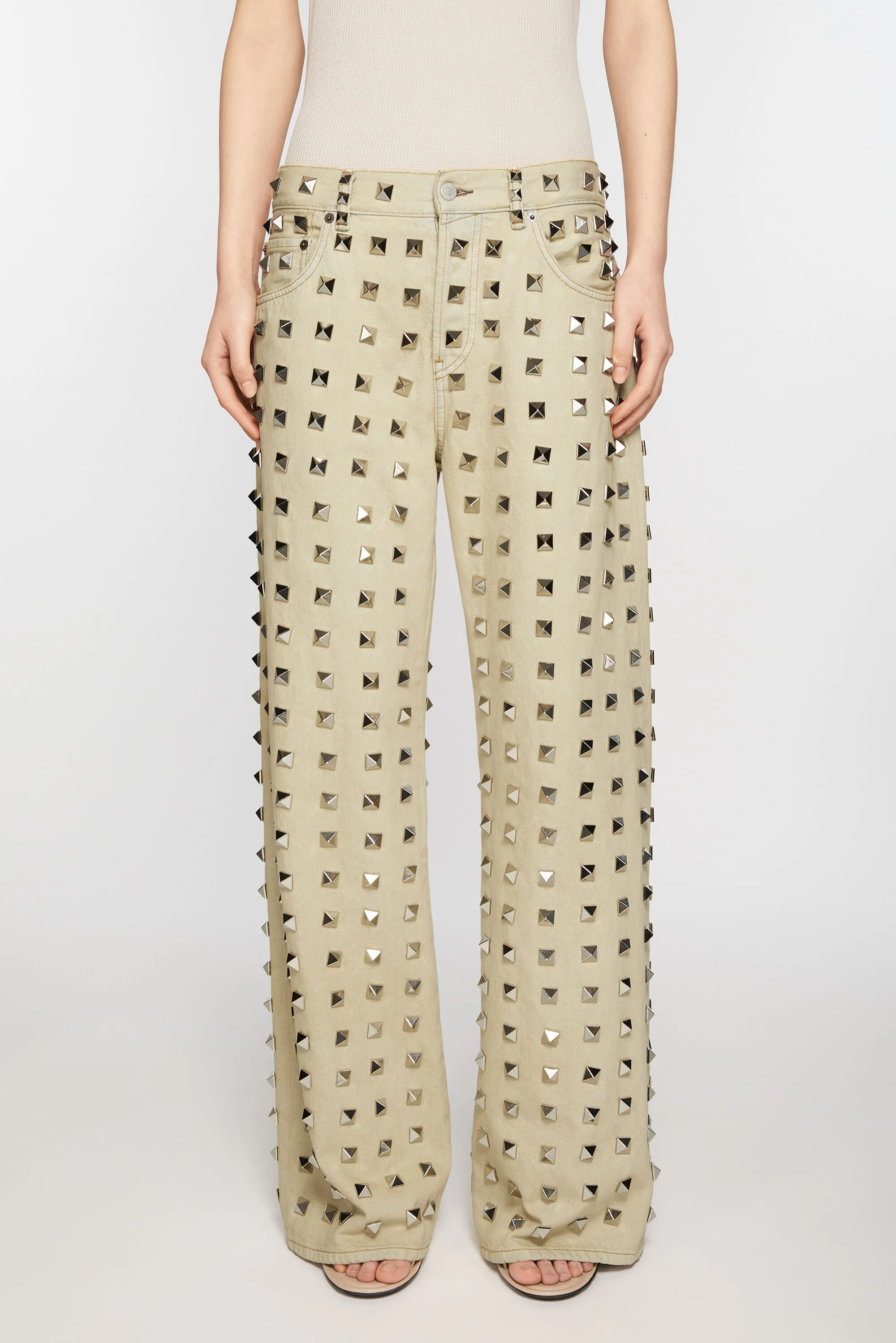 Studded jeans - Loose fit--Runway Show-