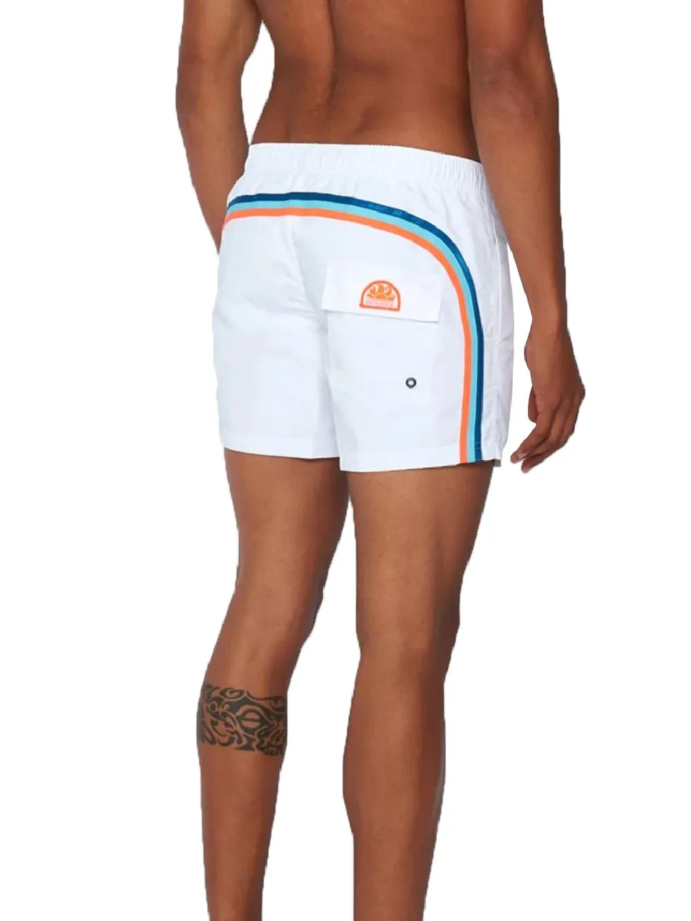 Sundek Costume Uomo Boardshort M504bdta100 Bianco