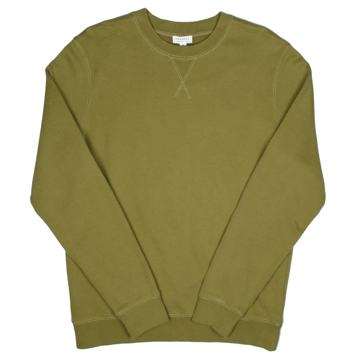 Sunspel - Loopback Sweatshirt - Olive