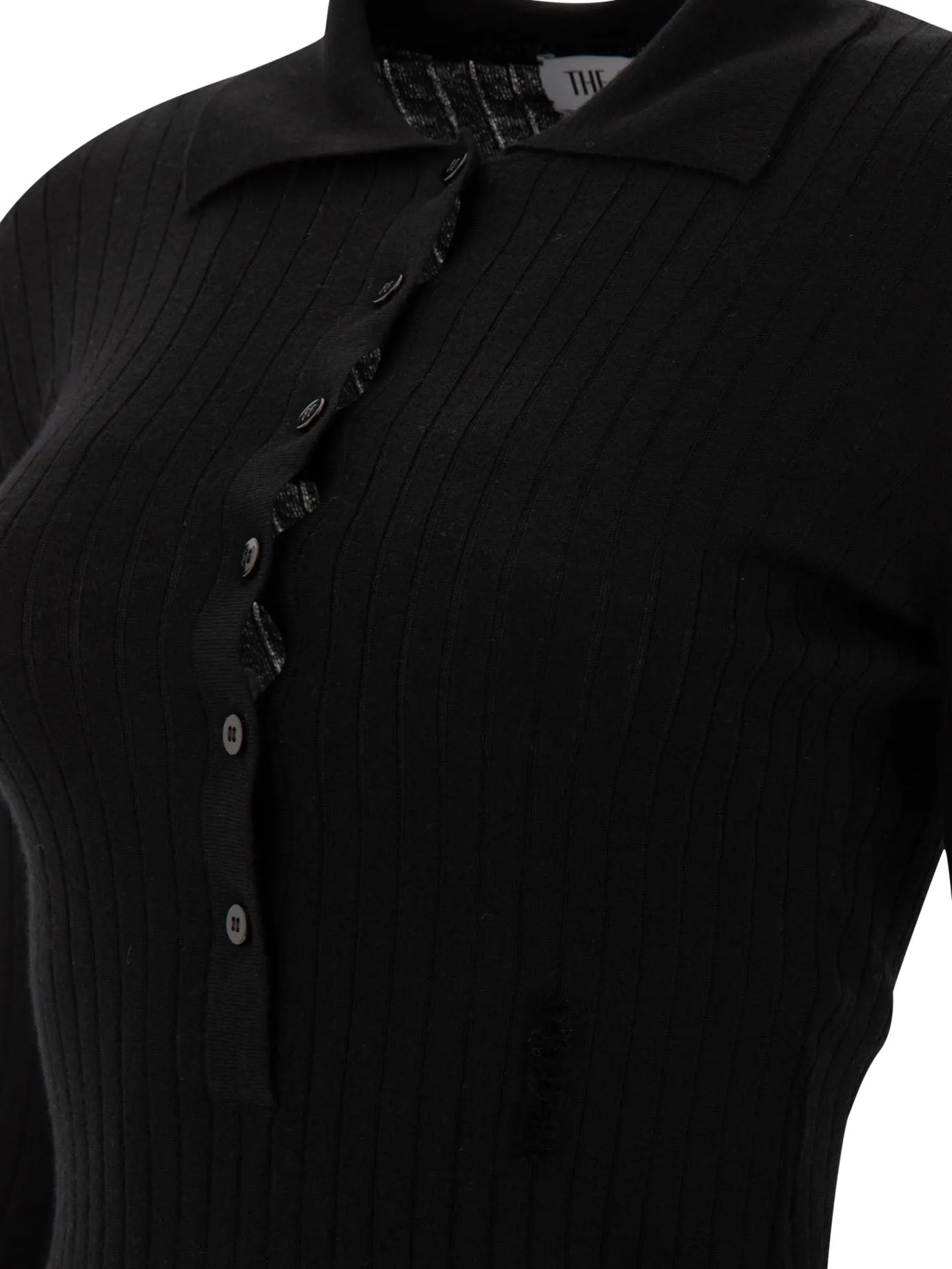 The Attico    The Attico Ribbed Polo Shirt