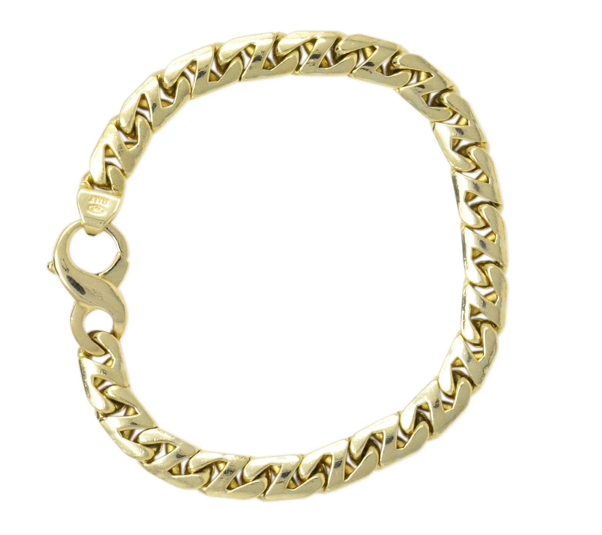 Tiffany & Co. Vintage 18 Karat Gold Cuban Chain Unisex Bracelet