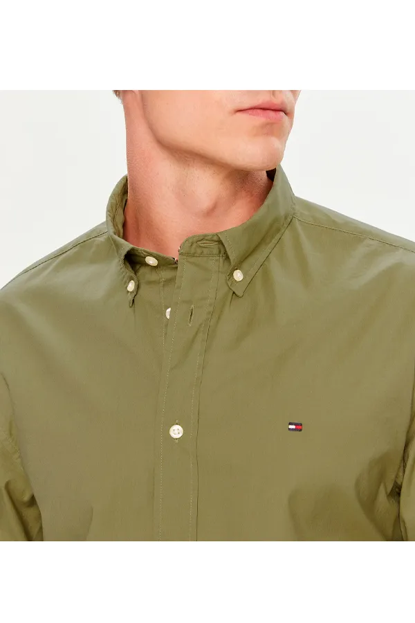 Tommy Hilfiger Regular S/S Shirt Faded Olive