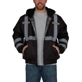 Utility Pro ANSI Class 1 Black Bomber Hi-Vis Jacket