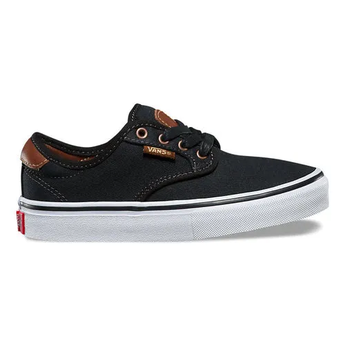 VANS CHIMA PRO KIDS - (BRUSHED TWILL) BLACK