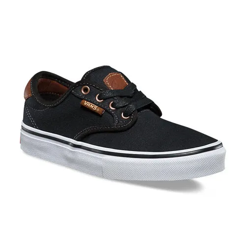 VANS CHIMA PRO KIDS - (BRUSHED TWILL) BLACK