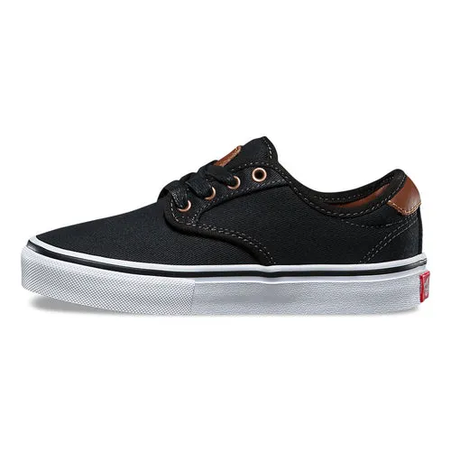 VANS CHIMA PRO KIDS - (BRUSHED TWILL) BLACK