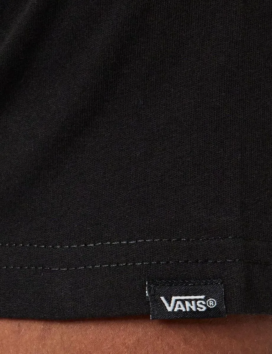 Vans Crew Neck Mini Script Logo T-Shirt Black