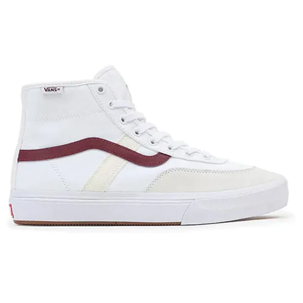 VANS CROCKETT HIGH - WHITE RED