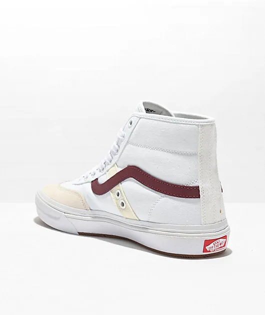 VANS CROCKETT HIGH - WHITE RED