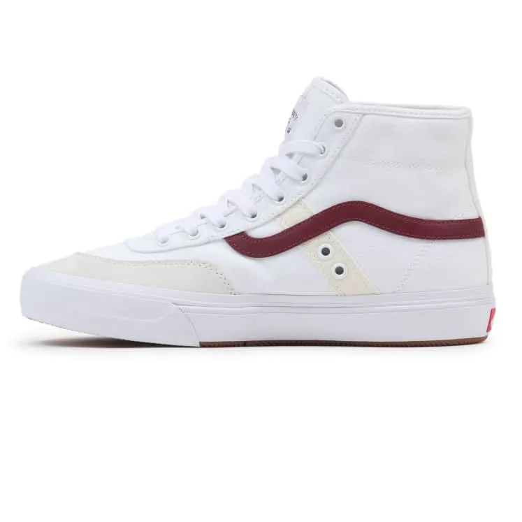 VANS CROCKETT HIGH - WHITE RED