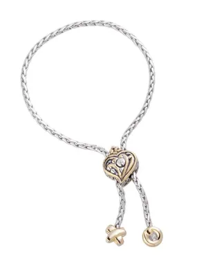 Viana Filigree Heart Adjustable Bracelet by John Medeiros