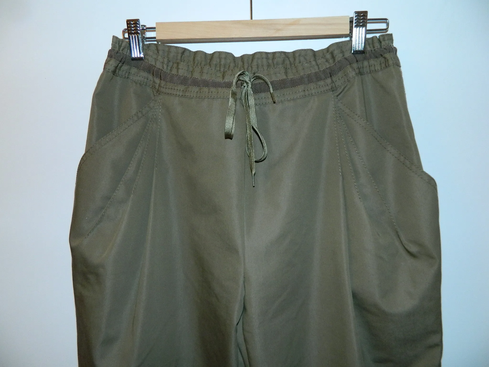 vintage 1990s Jean Paul GAULTIER pants / olive tuxedo trousers US 6